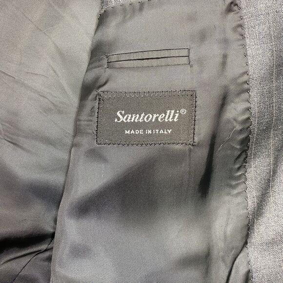 Ermenegildo Zegna Blazer Mens 41R Gray Striped Preppy American Corpcore Italy - Picture 7 of 15